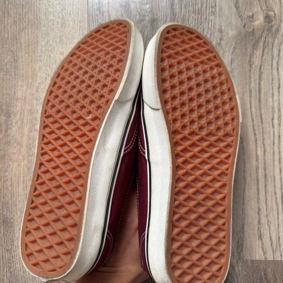 Vans Maroon Knot Detail Sneakers size 8 - Picture 6 of 7